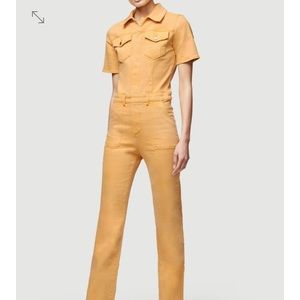 FRAME Le Flare De Francoise Belted Jumpsuit